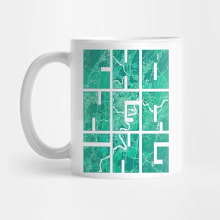 Chongqing, China City Map Typography - Watercolor Mug